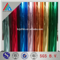 Laminating colored wrapping pet film